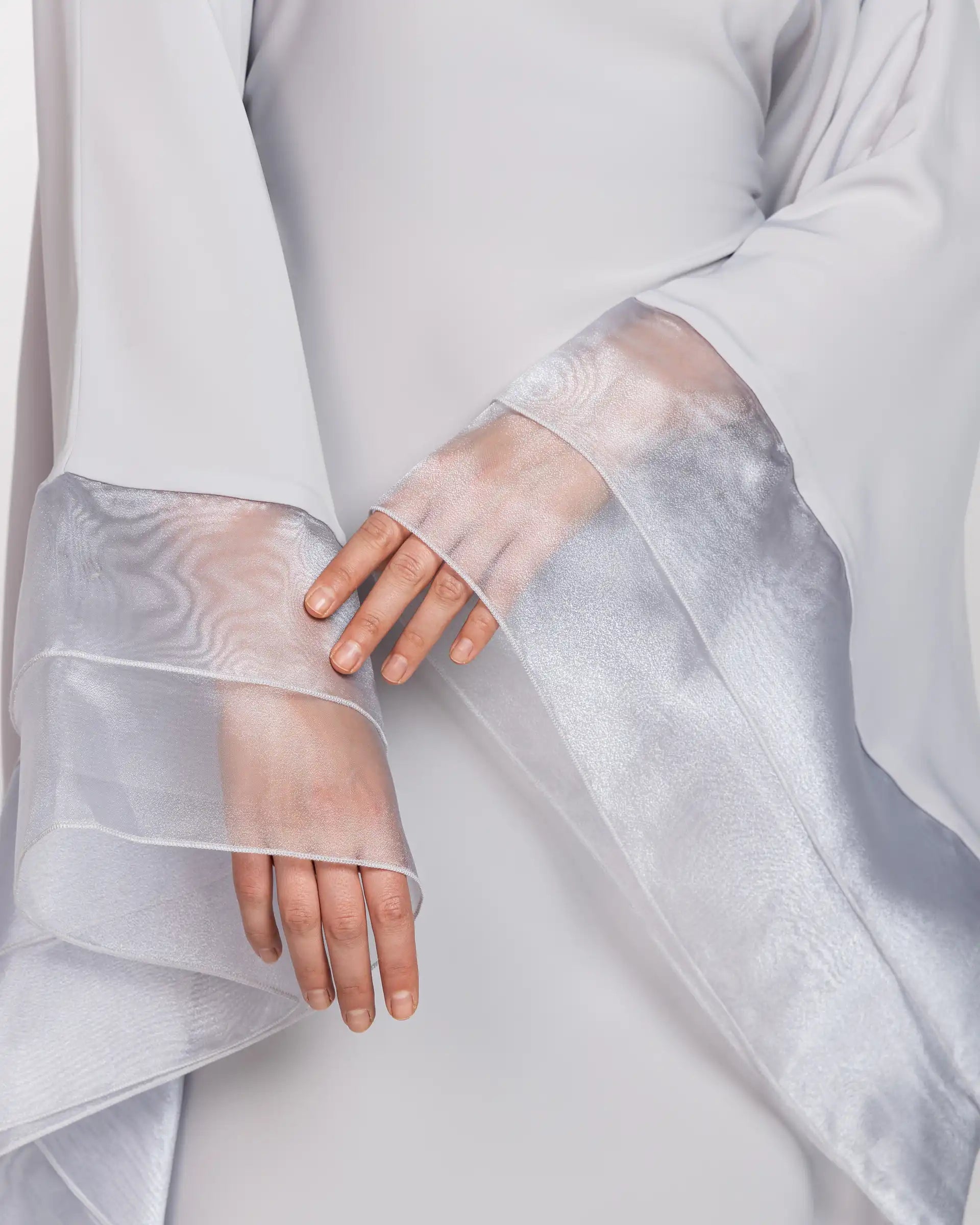 Organza Dress - Light Grey
