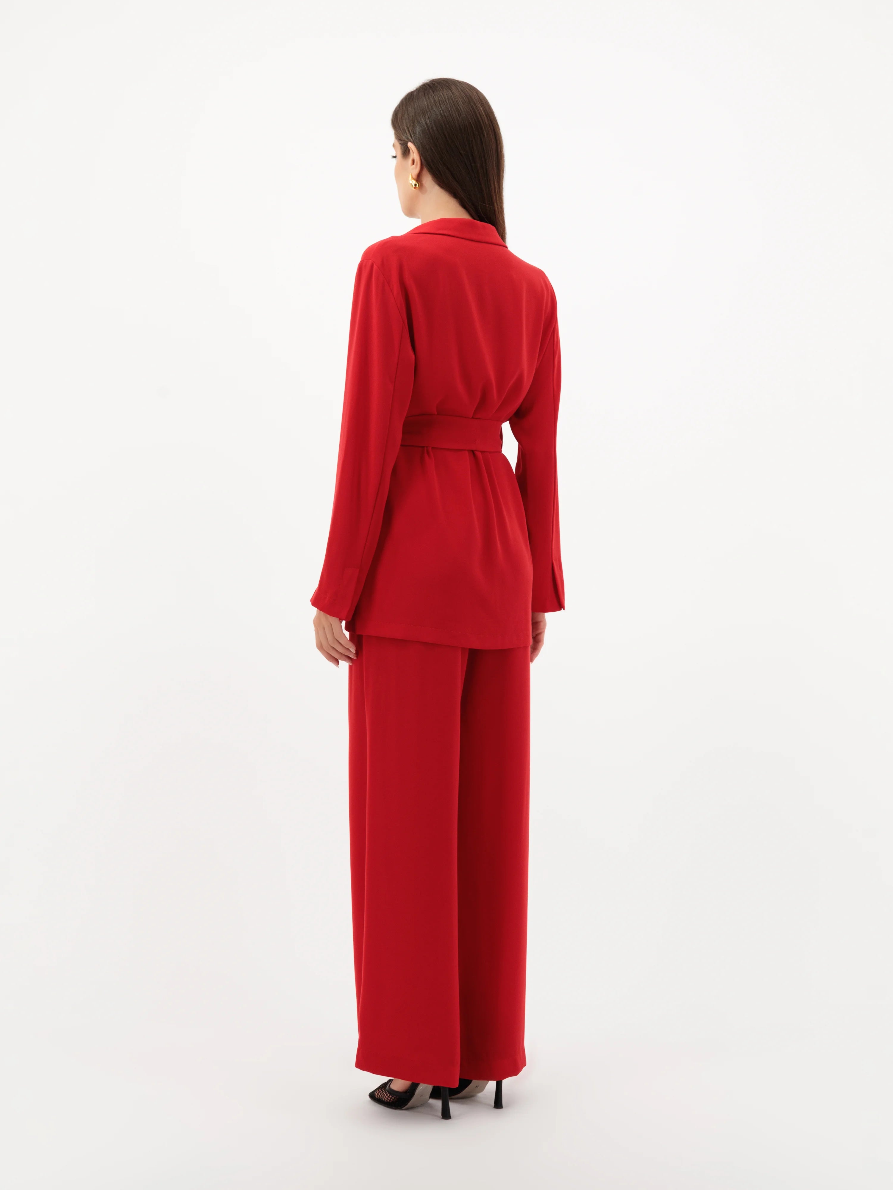 Blush Red Suit