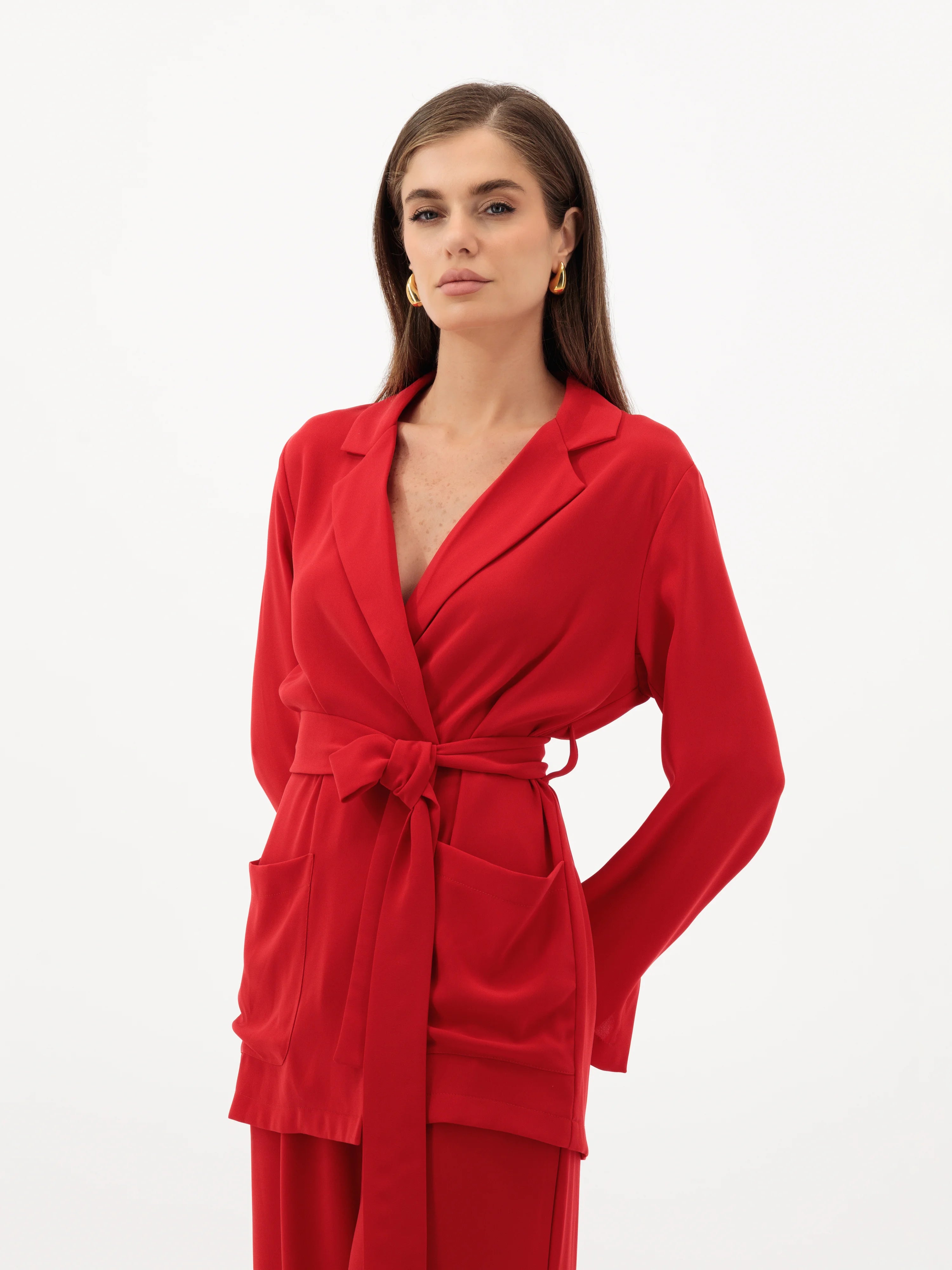 Blush Red Suit