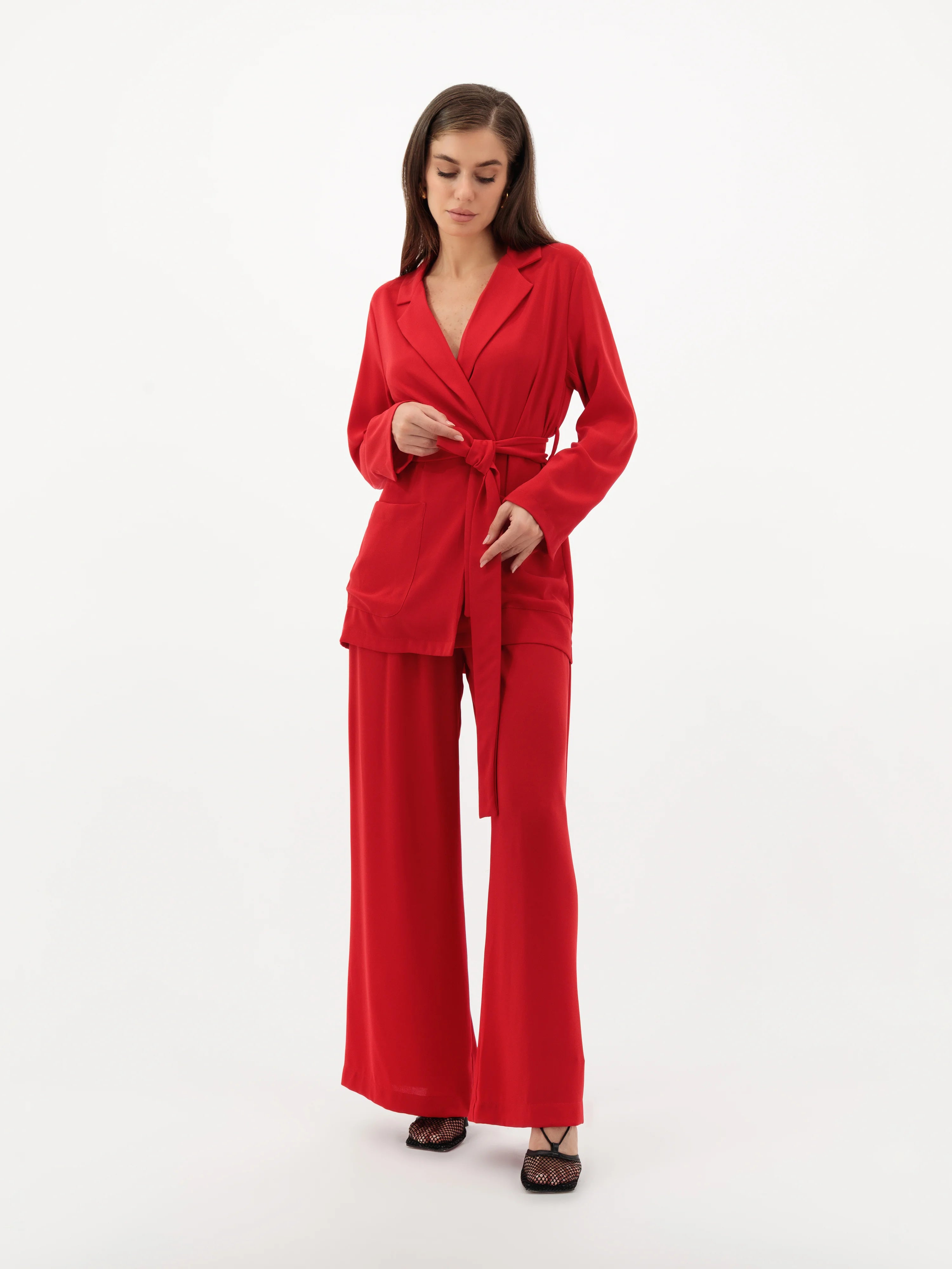Blush Red Suit