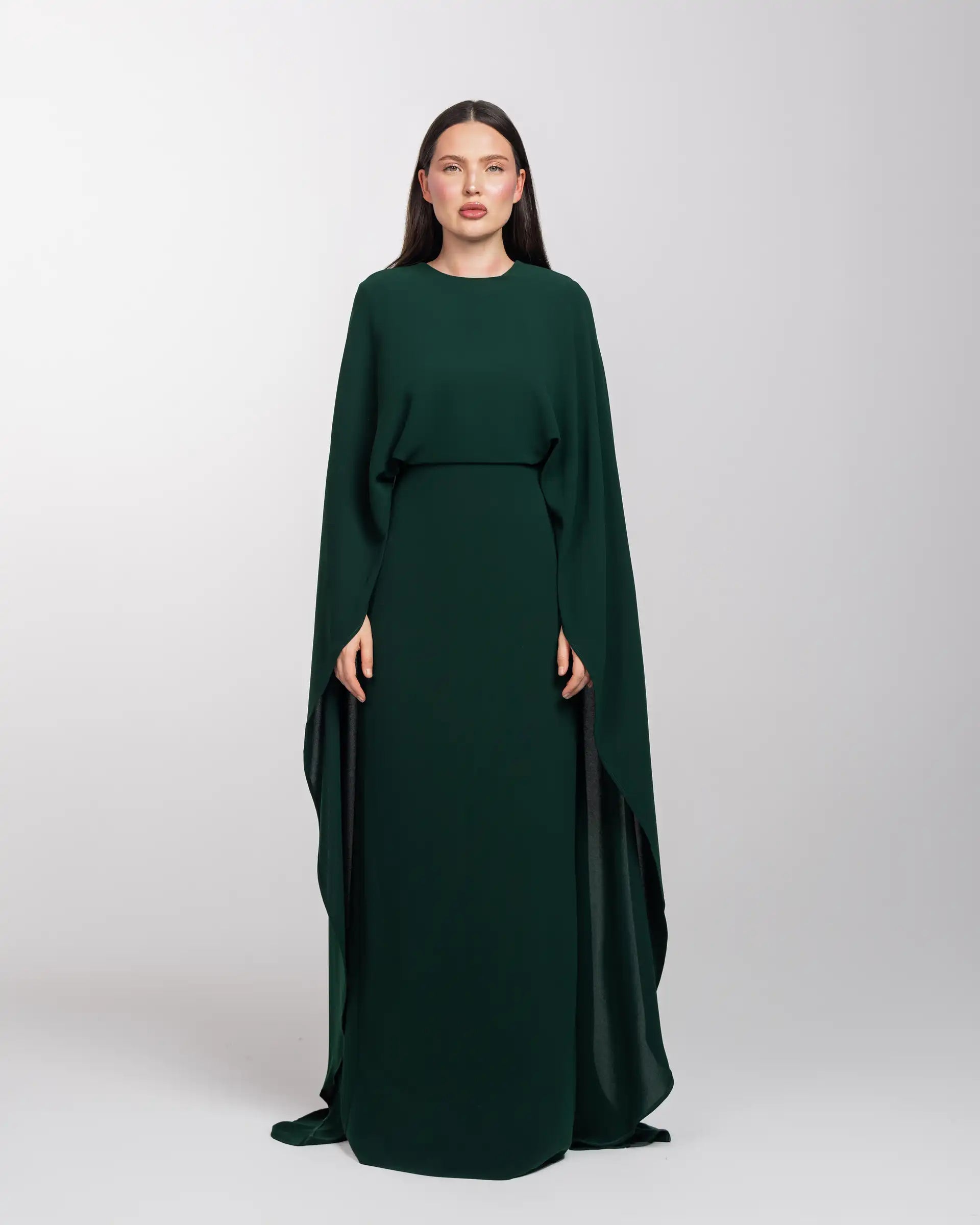 Cape Dress - Green