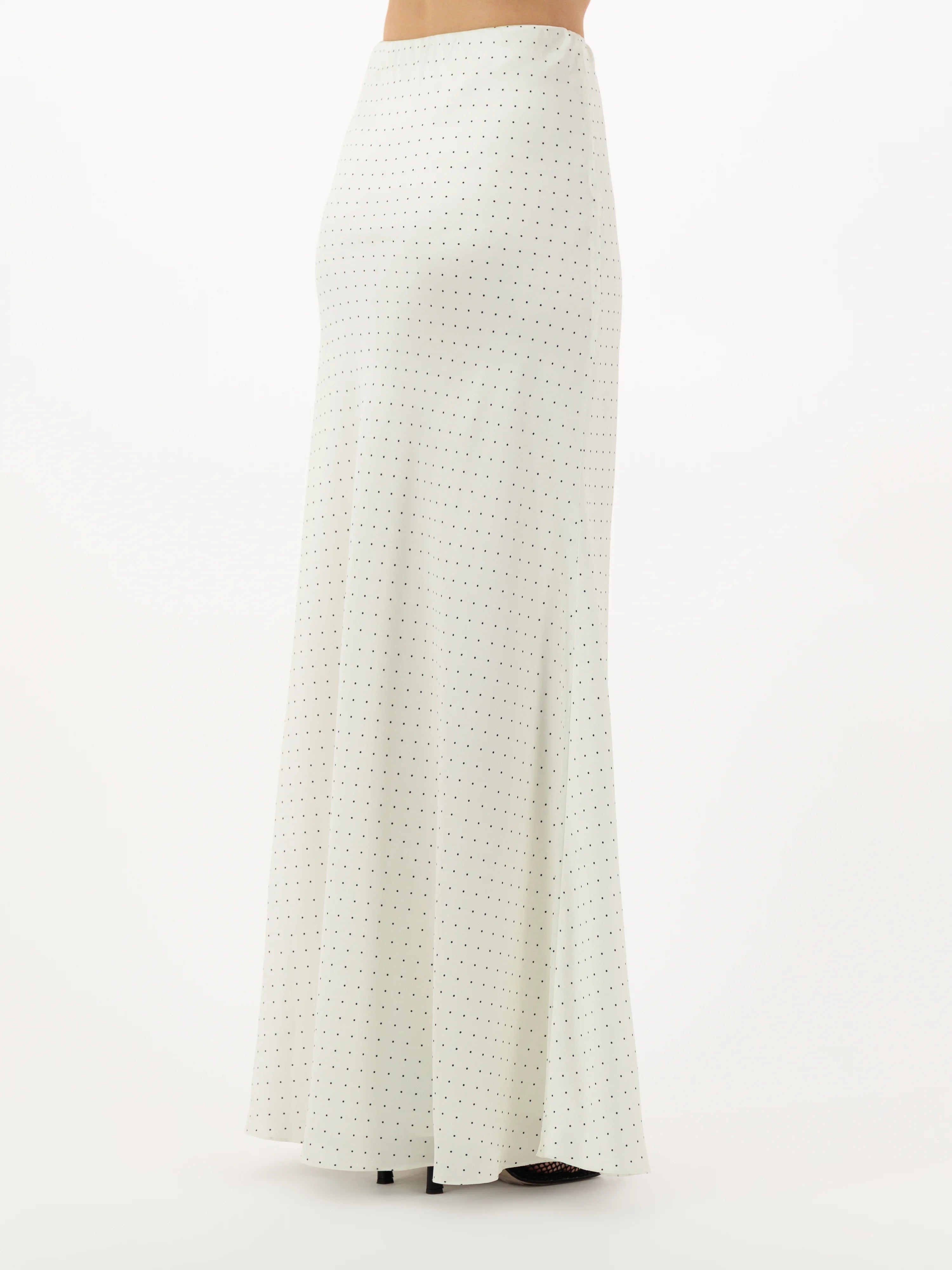 Polka Skirt - White