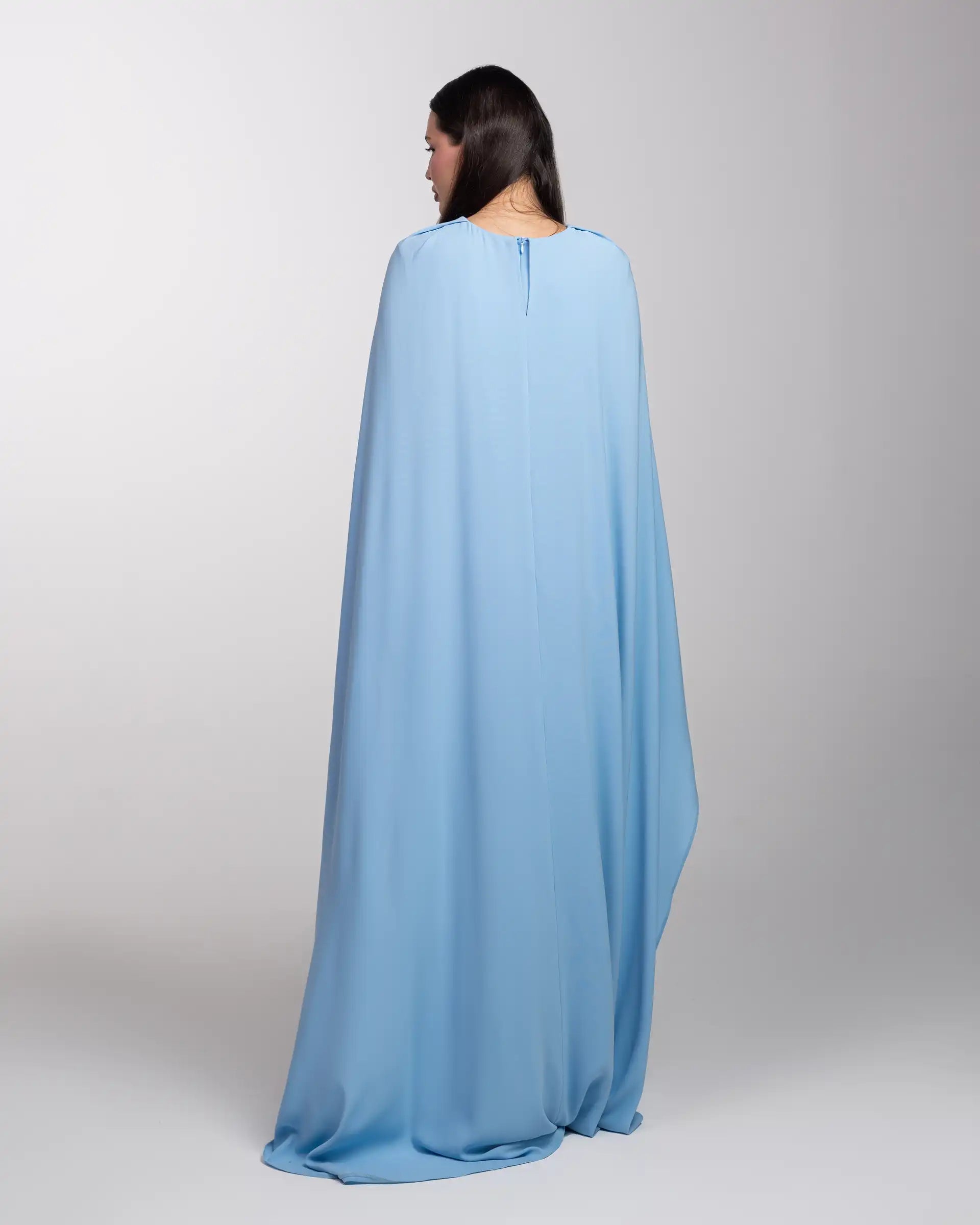 Cape Dress - Blue