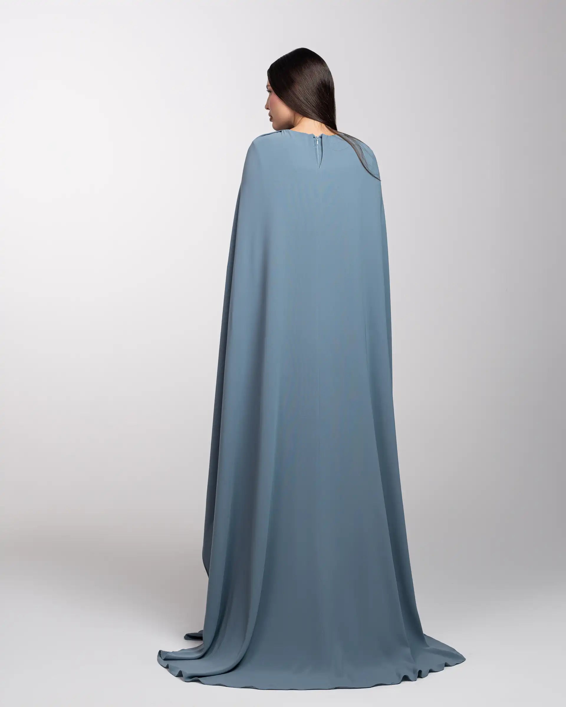 Cape Dress - Grey