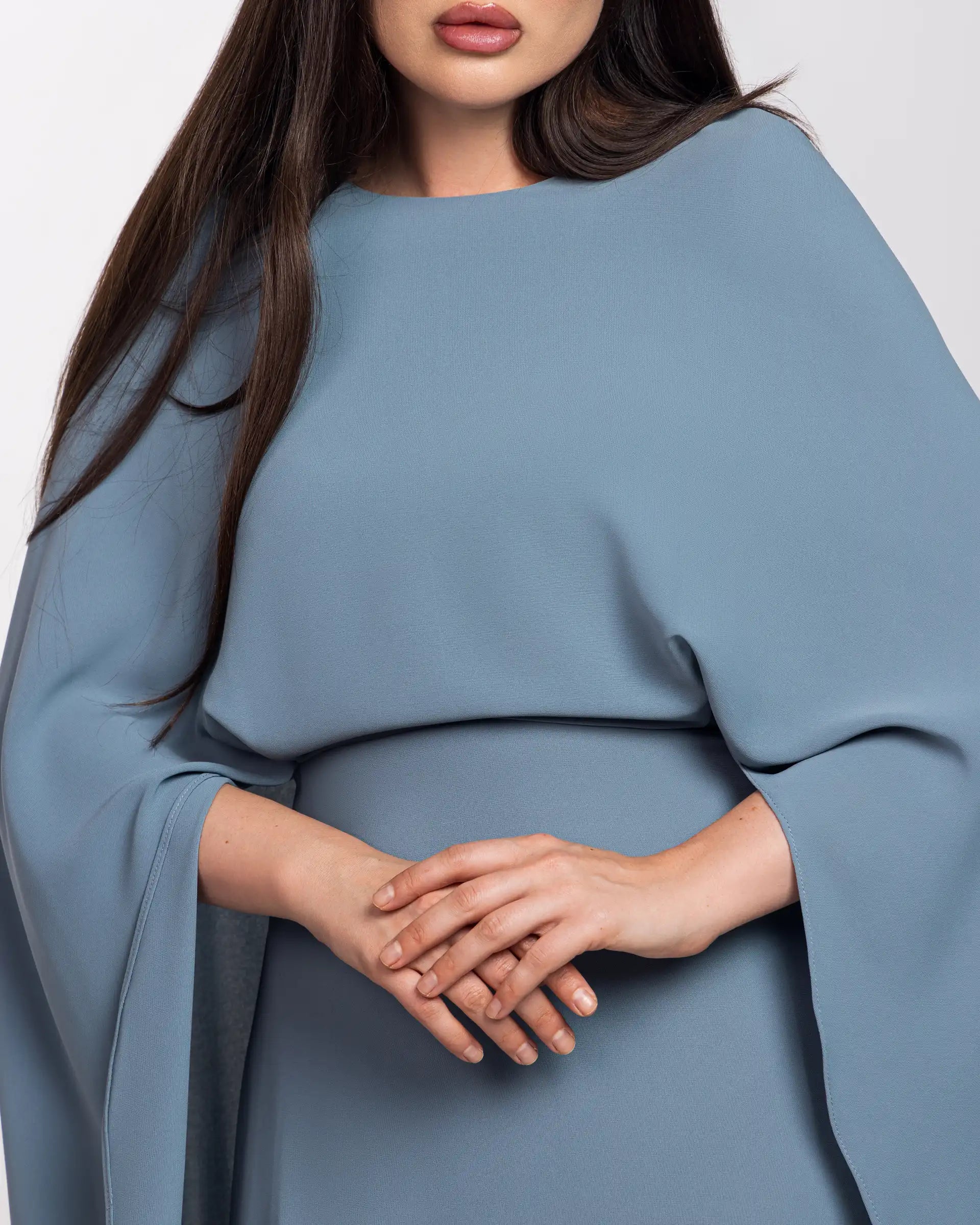 Cape Dress - Grey