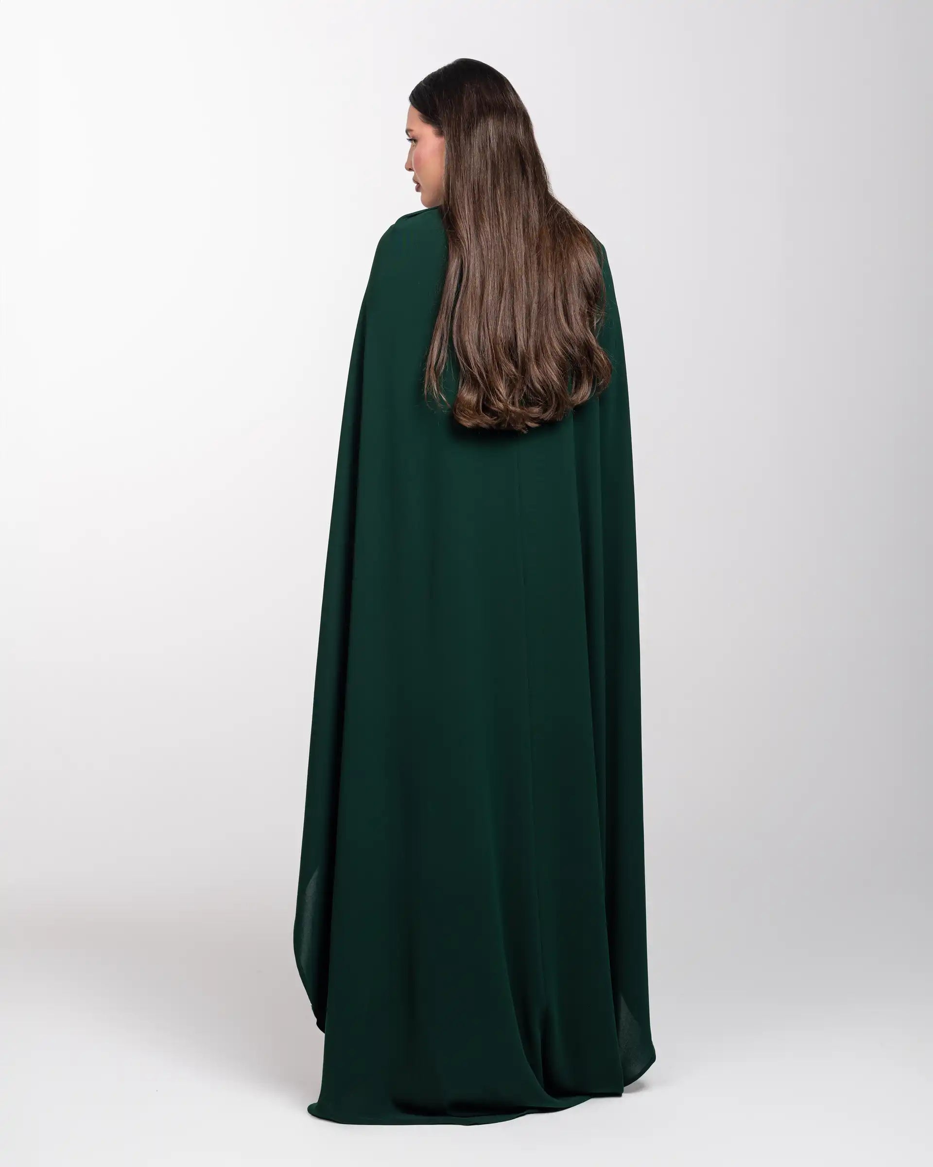 Cape Dress - Green
